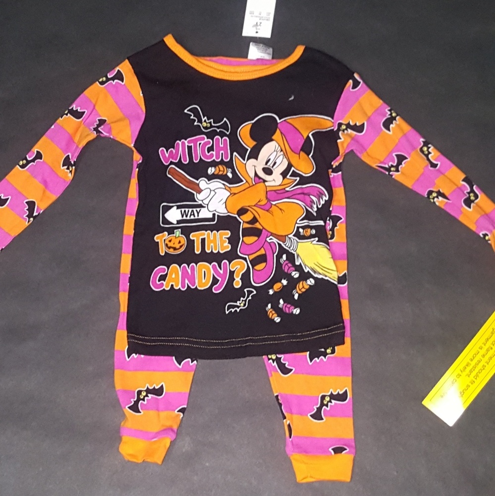 Disney Minnie Mouse Witch Halloween PJ